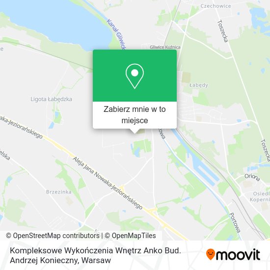 Mapa Kompleksowe Wykończenia Wnętrz Anko Bud. Andrzej Konieczny