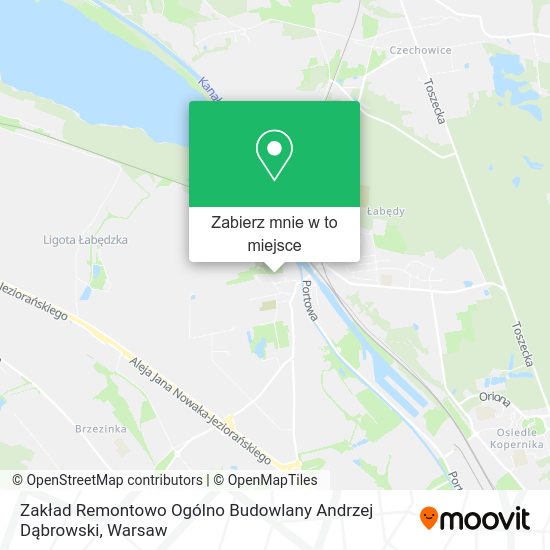 Mapa Zakład Remontowo Ogólno Budowlany Andrzej Dąbrowski