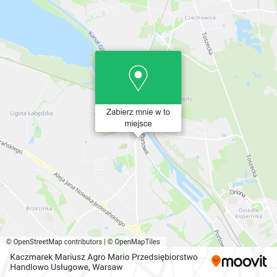 Mapa Kaczmarek Mariusz Agro Mario Przedsiębiorstwo Handlowo Usługowe