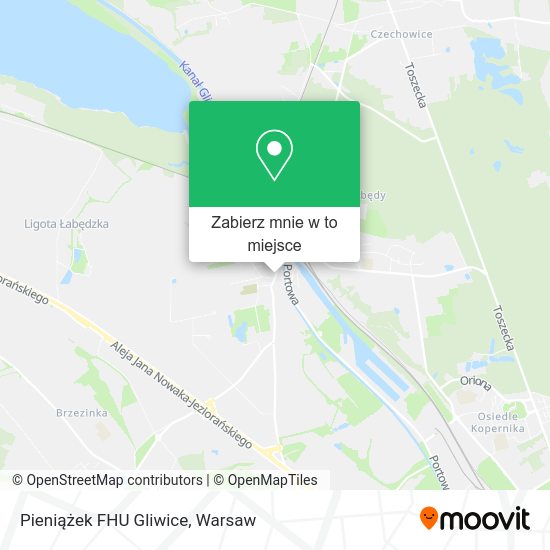 Mapa Pieniążek FHU Gliwice