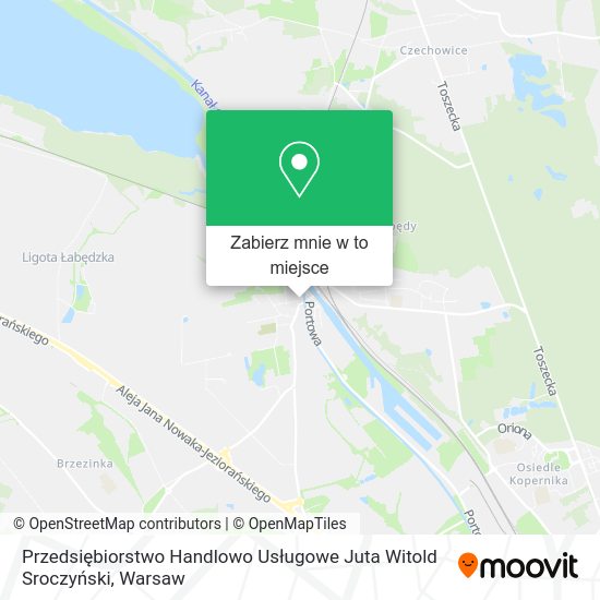 Mapa Przedsiębiorstwo Handlowo Usługowe Juta Witold Sroczyński