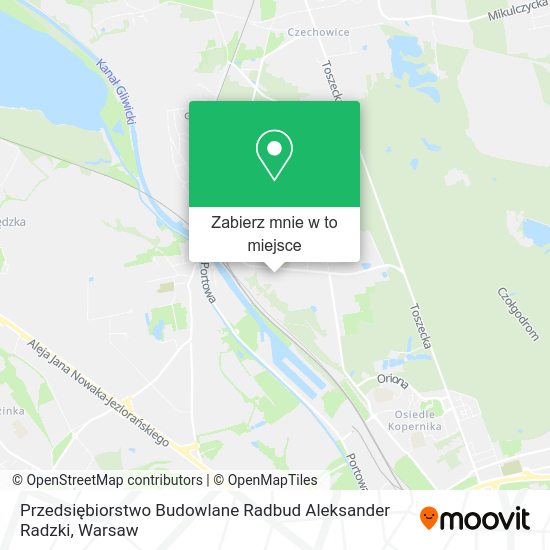 Mapa Przedsiębiorstwo Budowlane Radbud Aleksander Radzki