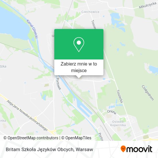 Mapa Britam Szkoła Języków Obcych