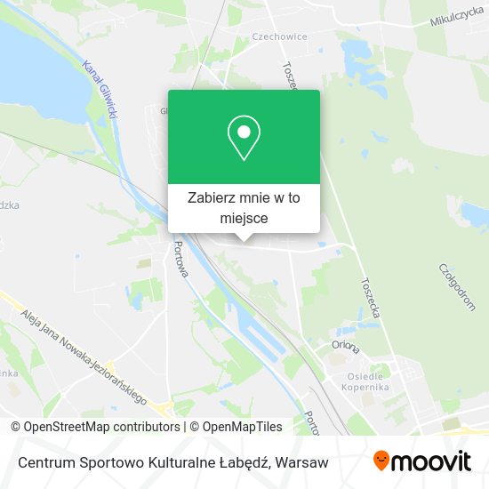 Mapa Centrum Sportowo Kulturalne Łabędź