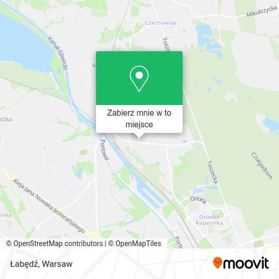 Mapa Łabędź