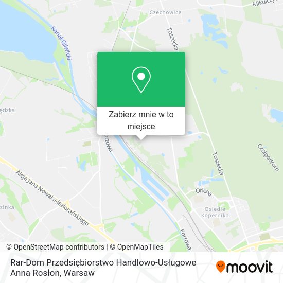 Mapa Rar-Dom Przedsiębiorstwo Handlowo-Usługowe Anna Rosłon