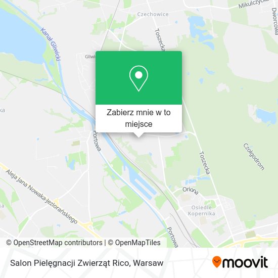 Mapa Salon Pielęgnacji Zwierząt Rico