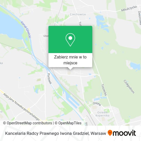 Mapa Kancelaria Radcy Prawnego Iwona Gradziel