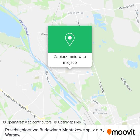 Mapa Przedsiębiorstwo Budowlano-Montażowe sp. z o.o.