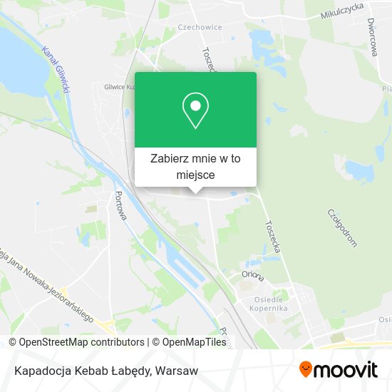 Mapa Kapadocja Kebab Łabędy