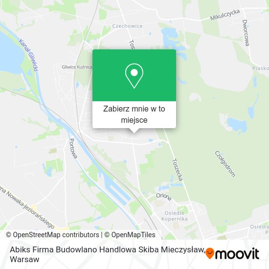 Mapa Abiks Firma Budowlano Handlowa Skiba Mieczysław