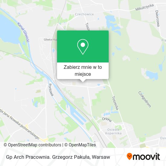 Mapa Gp Arch Pracownia. Grzegorz Pakuła