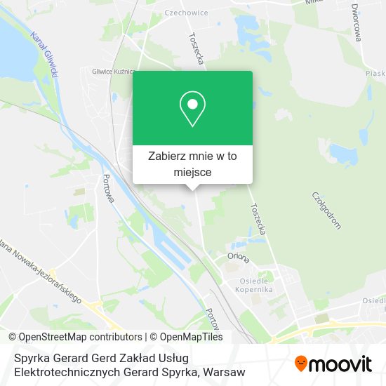 Mapa Spyrka Gerard Gerd Zakład Usług Elektrotechnicznych Gerard Spyrka