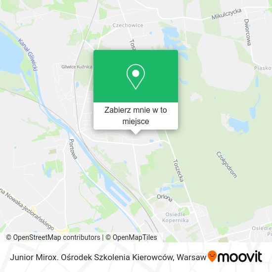 Mapa Junior Mirox. Ośrodek Szkolenia Kierowców