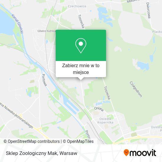 Mapa Sklep Zoologiczny Mak