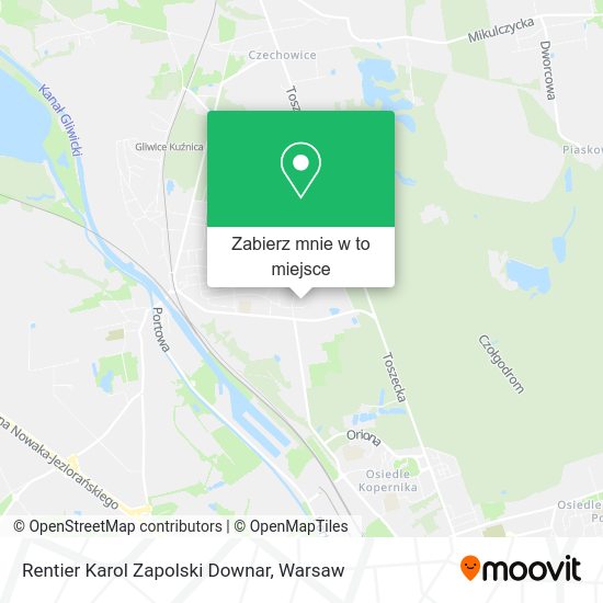 Mapa Rentier Karol Zapolski Downar