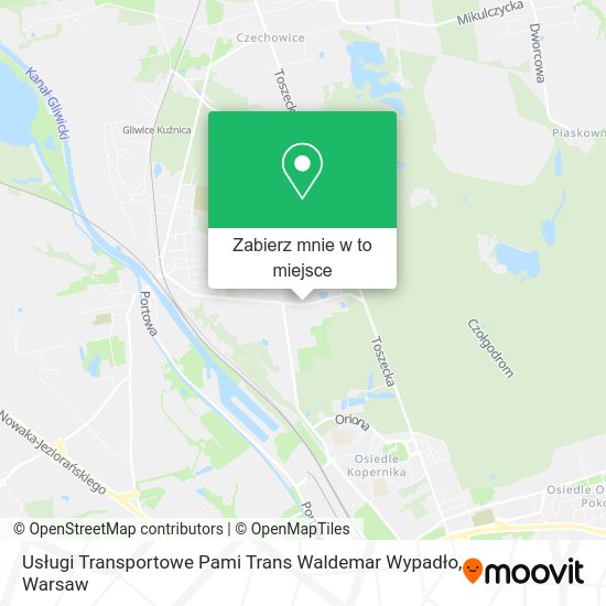 Mapa Usługi Transportowe Pami Trans Waldemar Wypadło