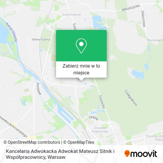 Mapa Kancelaria Adwokacka Adwokat Mateusz Sitnik i Współpracownicy