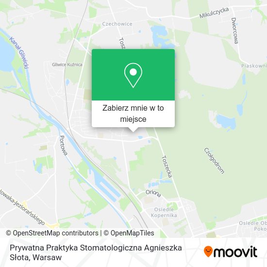 Mapa Prywatna Praktyka Stomatologiczna Agnieszka Słota