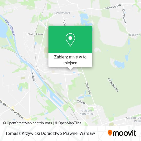 Mapa Tomasz Krzywicki Doradztwo Prawne