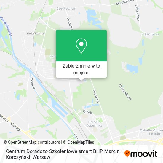 Mapa Centrum Doradczo-Szkoleniowe smart BHP Marcin Korczyński