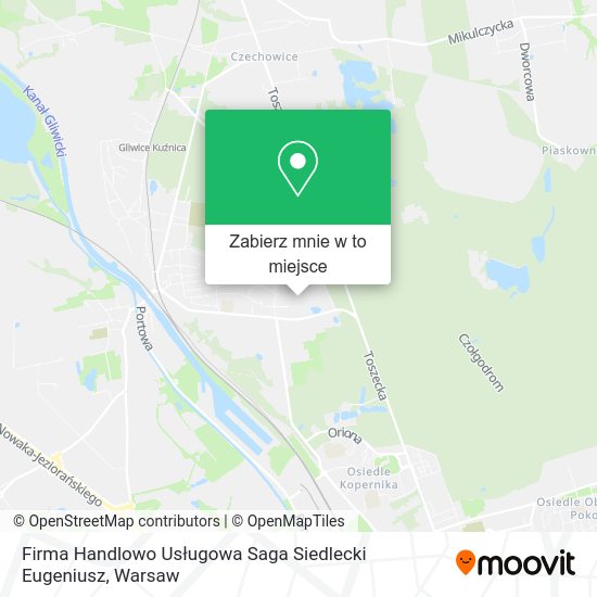 Mapa Firma Handlowo Usługowa Saga Siedlecki Eugeniusz