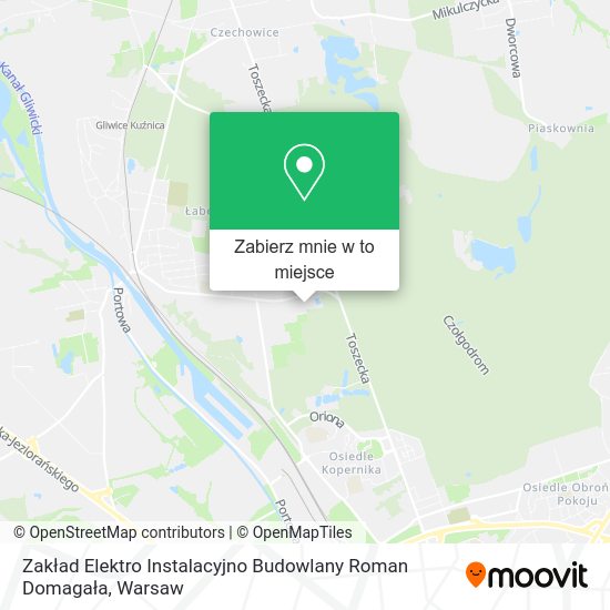 Mapa Zakład Elektro Instalacyjno Budowlany Roman Domagała