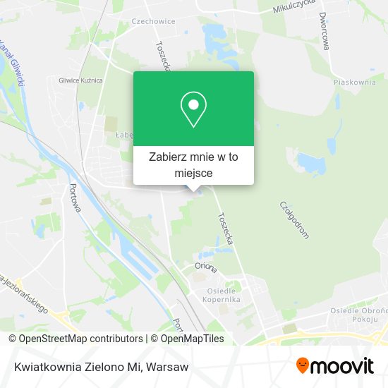 Mapa Kwiatkownia Zielono Mi