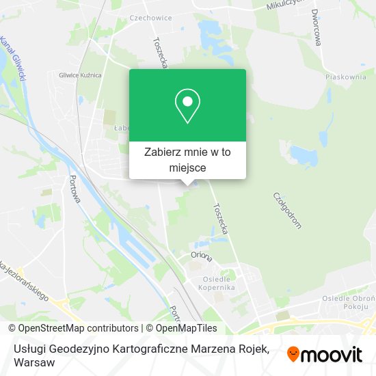 Mapa Usługi Geodezyjno Kartograficzne Marzena Rojek