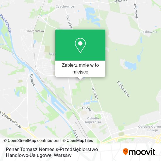 Mapa Penar Tomasz Nemesis-Przedsiębiorstwo Handlowo-Usługowe