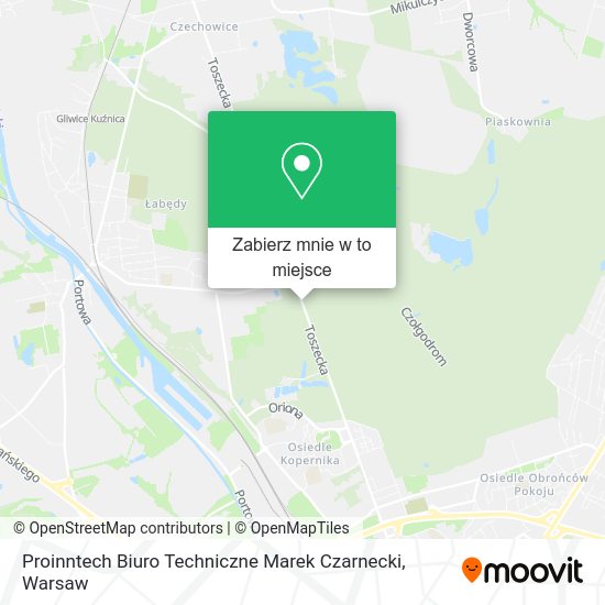 Mapa Proinntech Biuro Techniczne Marek Czarnecki