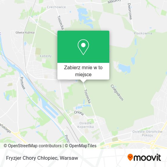 Mapa Fryzjer Chory Chłopiec