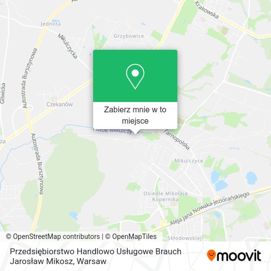 Mapa Przedsiębiorstwo Handlowo Usługowe Brauch Jarosław Mikosz