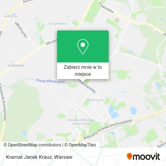 Mapa Kramat Jacek Krauz