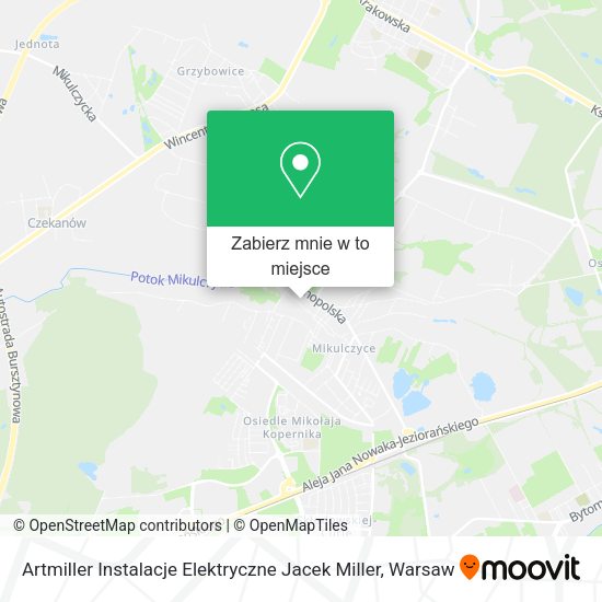 Mapa Artmiller Instalacje Elektryczne Jacek Miller