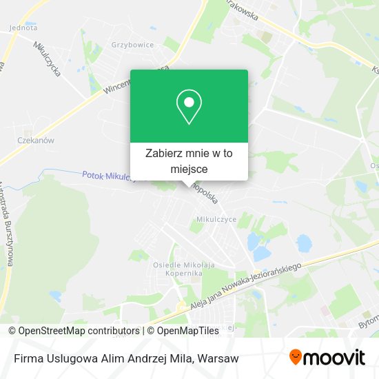 Mapa Firma Uslugowa Alim Andrzej Mila