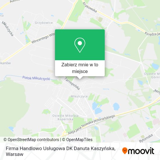 Mapa Firma Handlowo Usługowa DK Danuta Kaszyńska