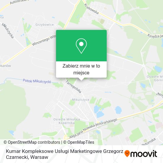 Mapa Kumar Kompleksowe Usługi Marketingowe Grzegorz Czarnecki