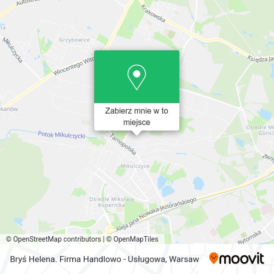 Mapa Bryś Helena. Firma Handlowo - Usługowa