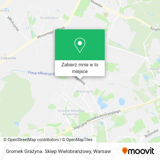 Mapa Gromek Grażyna. Sklep Wielobranżowy