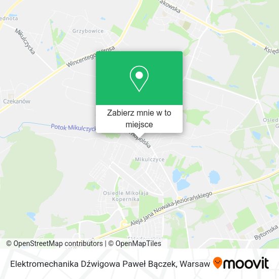 Mapa Elektromechanika Dźwigowa Paweł Bączek