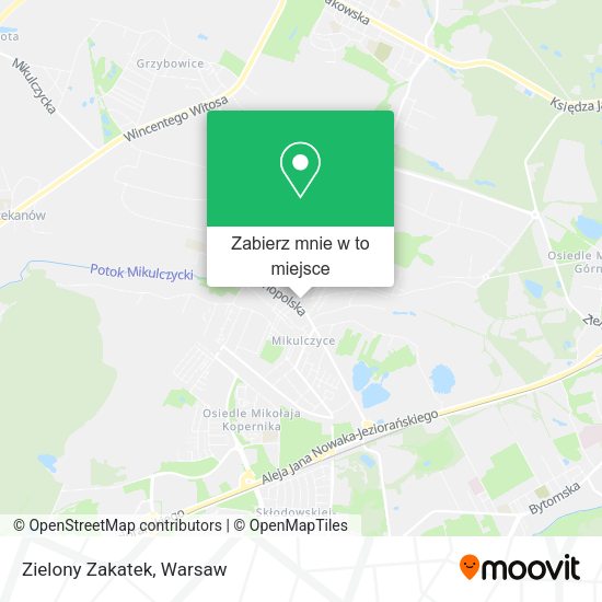 Mapa Zielony Zakatek