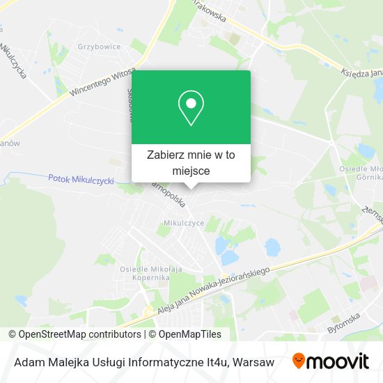 Mapa Adam Malejka Usługi Informatyczne It4u