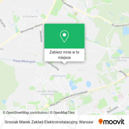 Mapa Grosiak Marek Zakład Elektroinstalacyjny