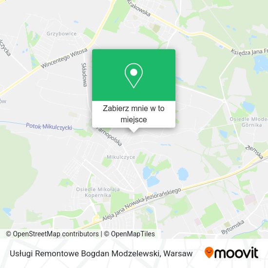 Mapa Usługi Remontowe Bogdan Modzelewski