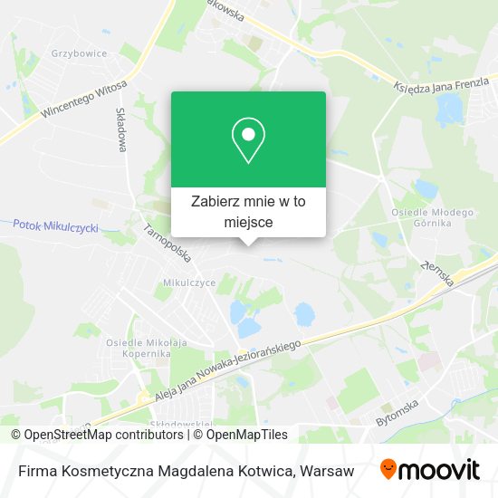 Mapa Firma Kosmetyczna Magdalena Kotwica