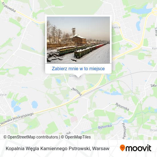 Mapa Kopalnia Węgla Kamiennego Pstrowski