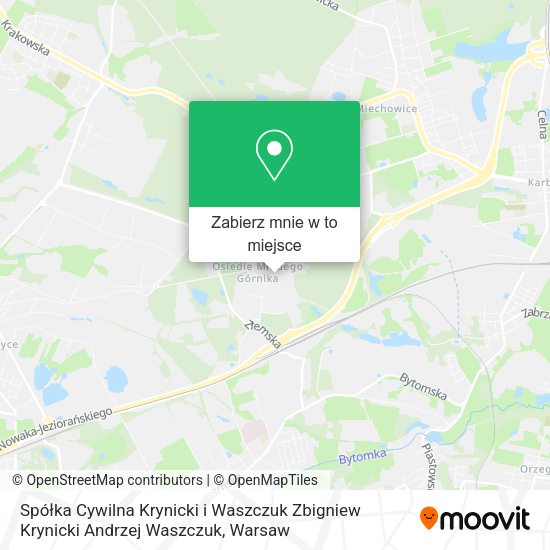 Mapa Spółka Cywilna Krynicki i Waszczuk Zbigniew Krynicki Andrzej Waszczuk