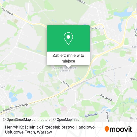 Mapa Henryk Kościelniak Przedsiębiorstwo Handlowo-Usługowe Tytan