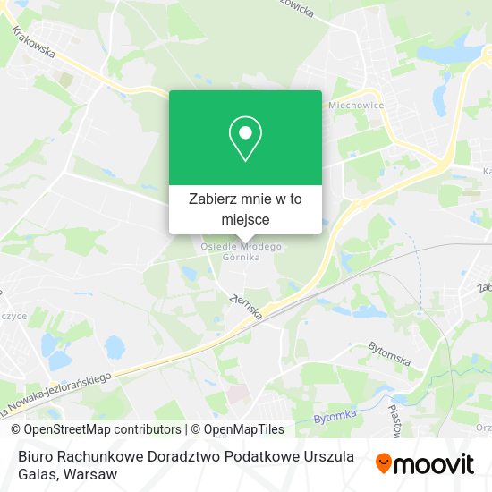 Mapa Biuro Rachunkowe Doradztwo Podatkowe Urszula Galas